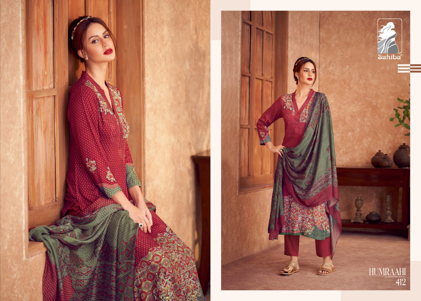 Humraahi By Sahiba Kurti Bottom With Dupatta Dress Material 
